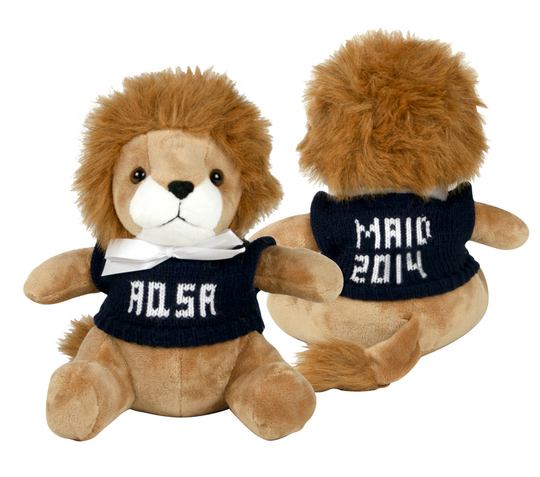 Plush Stuffed Lion with Personalized Sweater